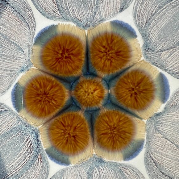 SOLD: Denby Langley CHATSWORTH Dinner Plate Lot of FOUR Vintage Hand Painted - Picture 5 of 11